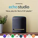 Echo Studio, Certified Refurbished | High-fidelity smart speaker with 3D audio and Alexa £118.99 at Amazon
