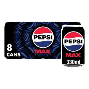 Pepsi Max 8 Pack (Max/Diet/Mango/Cherry/Lime) x2 - Clubcard Price