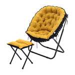 INMOZATA Moon Chair with footstool £44.99 with voucher - Sold and Fulfilled by ZCTD @ Amazon