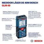 Bosch Professional Laser Measure GLM 40, Measuring Range: 0.15–40m, 2 x 1.5 V Batteries + Protective Bag £55.99 (Prime Exclusive) @ Amazon
