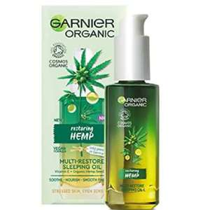Garnier Organic Hemp Multi-Restore Facial Night Sleeping Oil 30ml - £3.59 @ Amazon