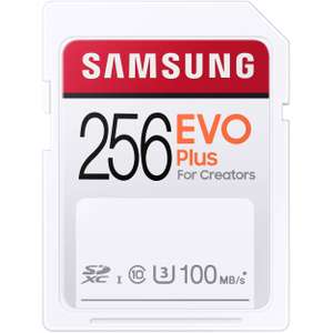 SAMSUNG EVO Plus 256GB SDXC UHS-I U3 100MB/s Full HD and 4K UHD Memory Card (MB-SC256H/EU) £18.73 delivered @ Amazon Germany