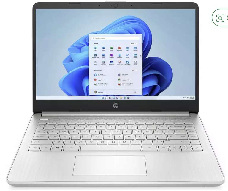 HP laptop - HP 14s-fq1013na 14in Ryzen 5 4GB 512GB Laptop - Silver - £399.99 (Free Collection) @ Argos
