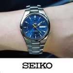 Seiko 5 Automatic Blue Dial Silver Stainless Steel Mens Watch SNK615K1 + 5% TCB Cashback