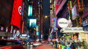 Business Class Flights including Checked Luggage + 4 Nights at 4* Hilton New York Times Square Hotel for 2 Adults