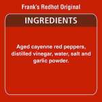 Frank's RedHot Original Cayenne Pepper Sauce 148 ml (Pack of 6) £4.76 @ Amazon