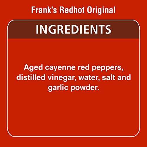 Frank's RedHot Original Cayenne Pepper Sauce 148 ml (Pack of 6) £4.76 @ Amazon