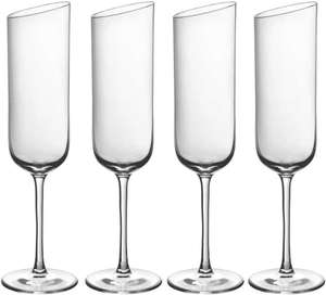 Villeroy & Boch 11-3653-8130 New Moon Set, 4 Pieces, Champagne, Crystal Glass - £13.75 @ Amazon