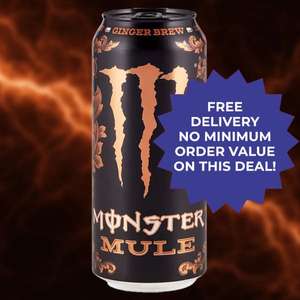Monster Mule Energy Ginger Brew | 24x 500ml | £11.99 delivered at Discount Dragon