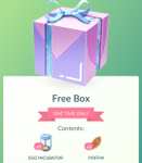 Pokémon Go Free Box - Egg Incubator ×1 and Poffin ×2 @ Pokemon