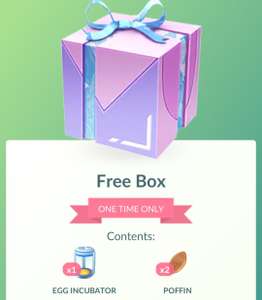 Pokémon Go Free Box - Egg Incubator ×1 and Poffin ×2 @ Pokemon