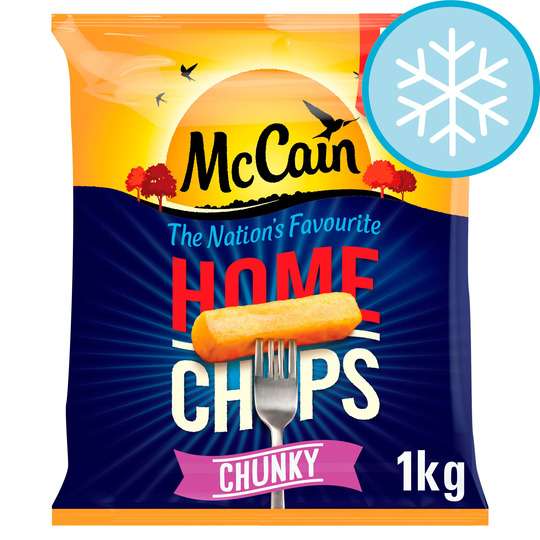 Mccain Extra Chunky Home Chips 1Kg - £1.60 Clubcard Price @ Tesco