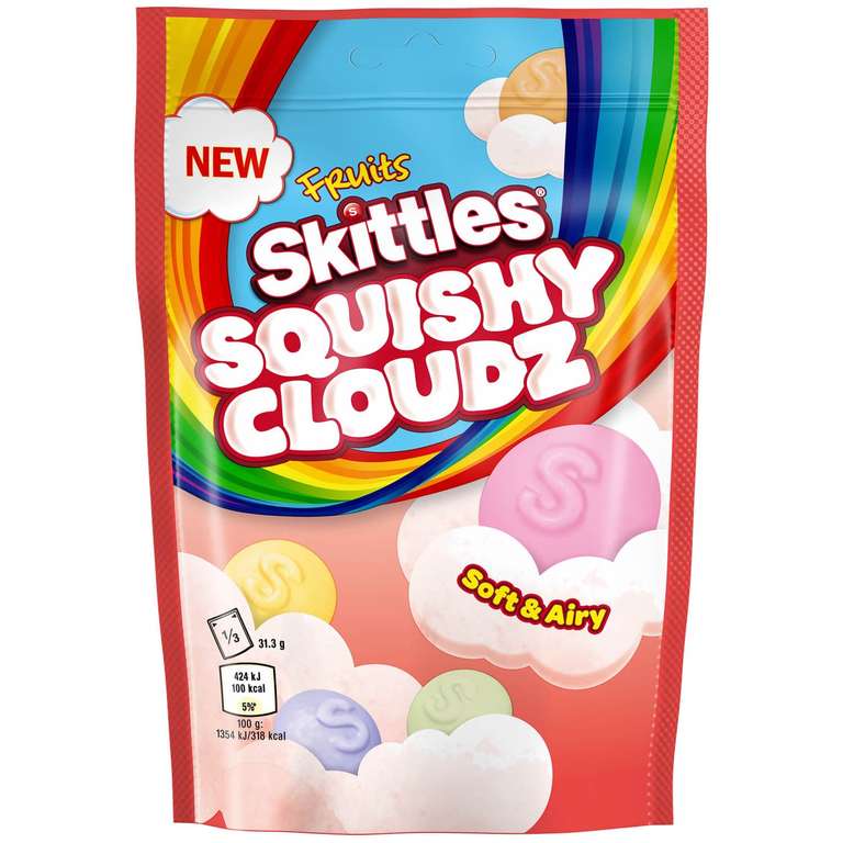 Skittles Fruits Squishy Clouds Pouches are 49p @ Farmfoods, Openshaw