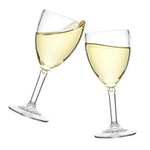 Premium Plastic Wine Glasses, Virtually Unbreakable Ultra Clear, Reusable and Dishwasher Safe