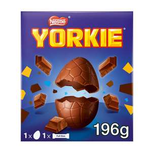 Yorkie Milk Chocolate Large Easter Egg 196g / Celebrations / Cadbury Buttons (Blackpool)