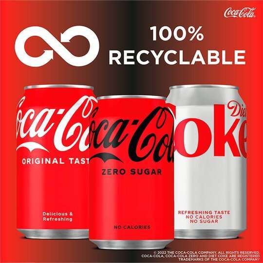24 x 330ml cans - Coke Zero - Clubcard Price