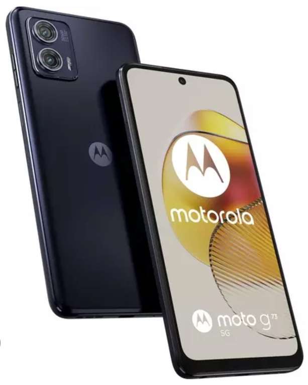 Motorola moto g73 5G (Dual 50MP, Dimensity 930, 5000 mAh battery, 8/256 GB expandable, Dual SIM Smartphone, Cover Included), Midnight Blue