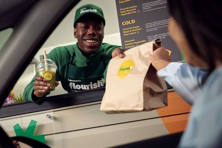 Sainsbury's Launch Free healthy 'Flourish' meals for drive-through and walk ups 5pm - 8am until 27th January (London Colney, St Albans)