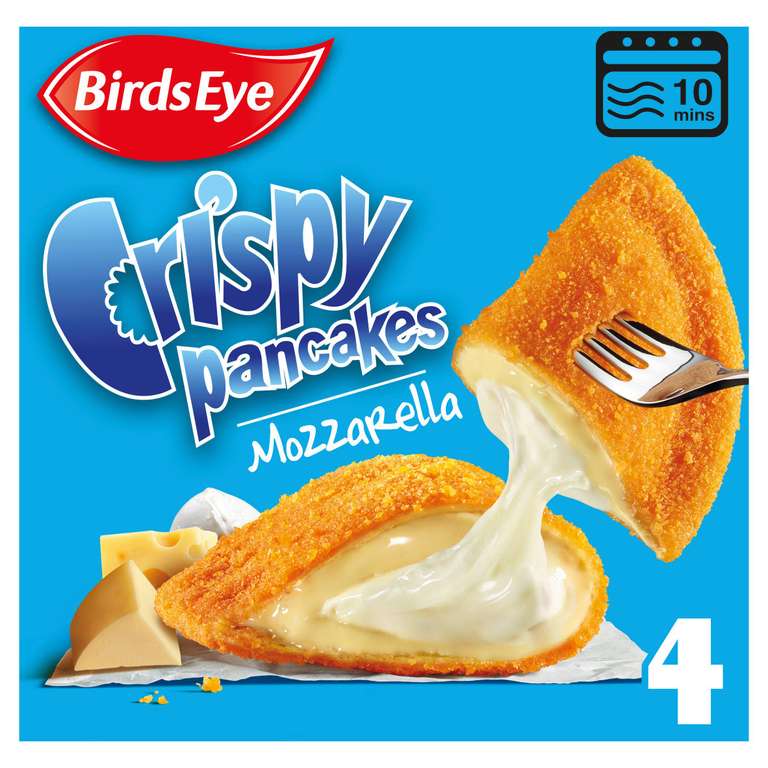 Birds Eye 4 Mozzarella / Tomato & Mozzarella Crispy Pancakes 266g (Nectar Price)