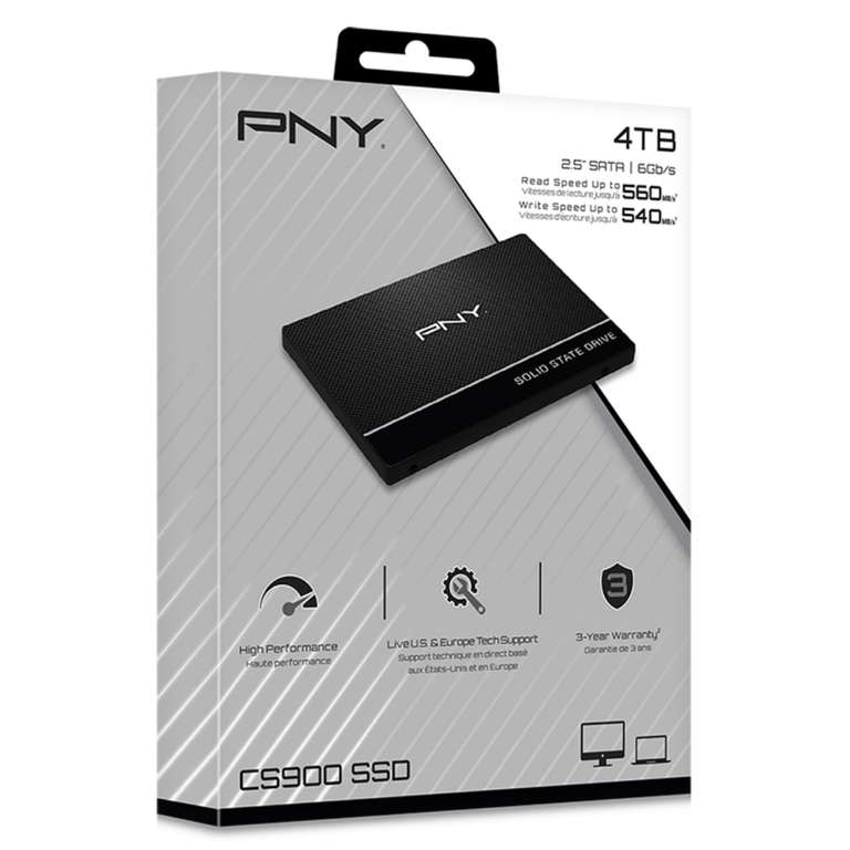 PNY SSD7CS900-4TB-RB 4TB internal solid state drive 2.5" Serial ATA III