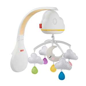 Fisher-Price Sound Machine Calming Clouds Mobile & Soother Convertible Crib to Tabletop with Music & Lights for Newborn to Toddler