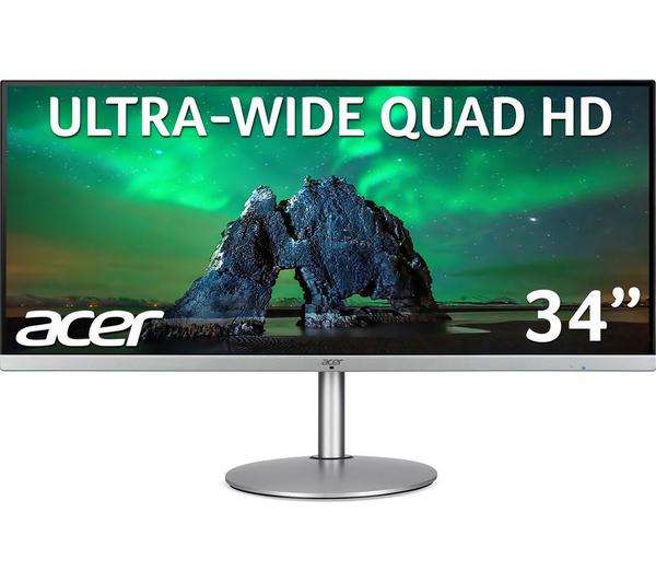 ACER CB342CK - 34" IPS Panel, QHD (3440 x 1440p), 1ms Response time, Built in Speakers, Height Adjustable Monitor