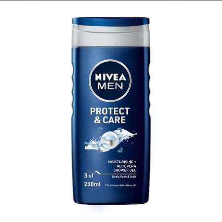 NIVEA MEN Protect & Care Shower Gel 250ml + Free Click & Collect