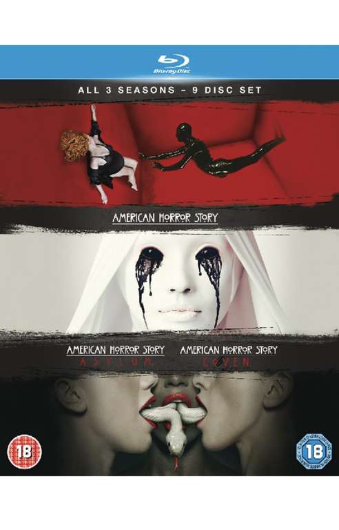 American Horror Story - Seasons 1-3 Blu-ray (used) £10 with free click and collect @ CeX