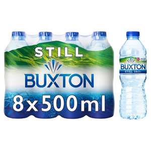 Buxton 8pk 500ml still water £0.50 Tesco Broughton