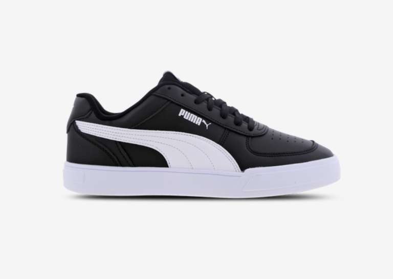 Men’s Puma Caven Synthetic Leather soft foam trainers in black or white £29.74 with code + free FLX delivery @ Footlocker