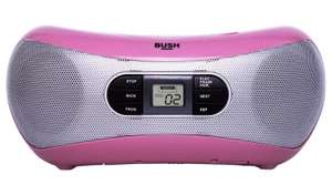 Bush Bluetooth Boombox - Pink (Bluetooth, CD Player, FM Radio) - £9.99 Free Collection @ Argos