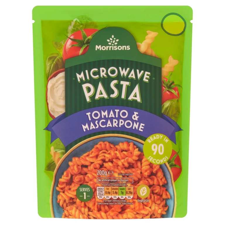 Morrisons Tomato & Mascarpone Microwave Pasta 200g - Walsall