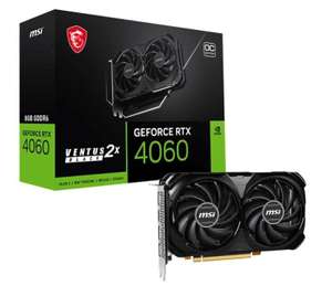MSI NVIDIA GeForce RTX 4060 8GB VENTUS 2X Black Graphics Card - w/code - sold by Ebuyer Express