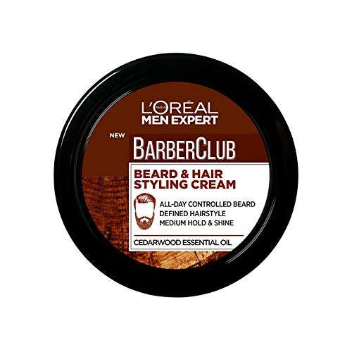 L'Oreal Men Expert Barber Club Beard & Hair Styling Cream, 75ml - £5 (or £4 with S&S - Read post) @ Amazon