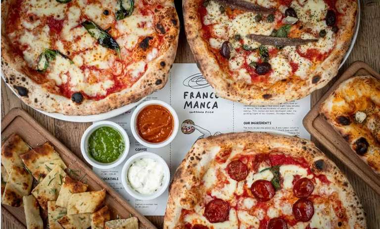Get Two Courses for Two People At Franco Manca For £19.50 | Two Adults & Two Children £29.50 (More Offers Available) @ Groupon