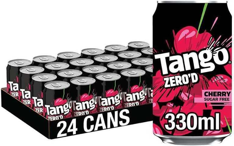 Tango Cherry Sugar Free | 330ml Can | 24 Pack (£7.12 / £6.37 max S&S)