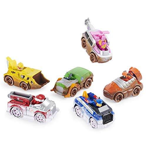 PAW Patrol, True Metal Off-Road Gift Pack of 6 Collectible Die-Cast Vehicles, 1:55 Scale, Grey - £9.99 @ Amazon