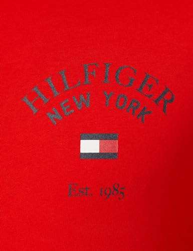Tommy Hilfiger Men's L/S T-Shirts Size M of Fierce Red