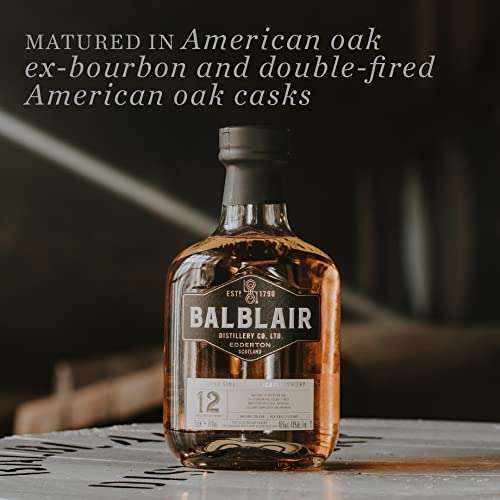 Balblair 12 Year Old Single Malt Scotch Whisky, 70cl £37.99 @ Amazon
