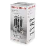 Morphy Richards Kitchen Utensils Set, Accents Range, Kitchen Gadget Set, Stainless Steel, Black, 4-Piece