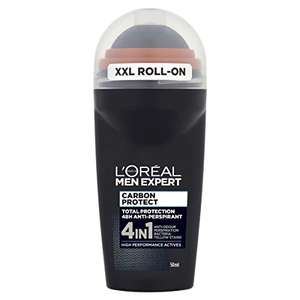 M.Expert Deo L'Oreal Paris Men Expert Carbon Protect 48H Anti-Perspirant Roll-On Deodorant, 50ml