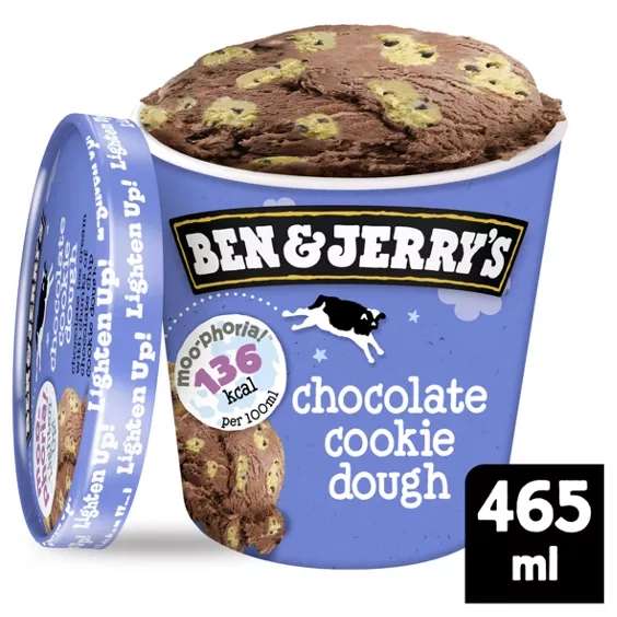 Ben & Jerry's Moo-Phoria Chocolate Cookie Dough Light Ice Cream Tub £3.00 @ Asda