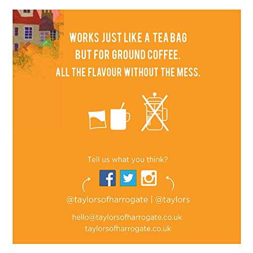 Taylors of Harrogate Flying Start Coffee Bags (10 Enveloped Bags Per Pack x 3 Packs = 30 Bags) - £5.40 S&S \ £4.20 S&S with 20% Voucher