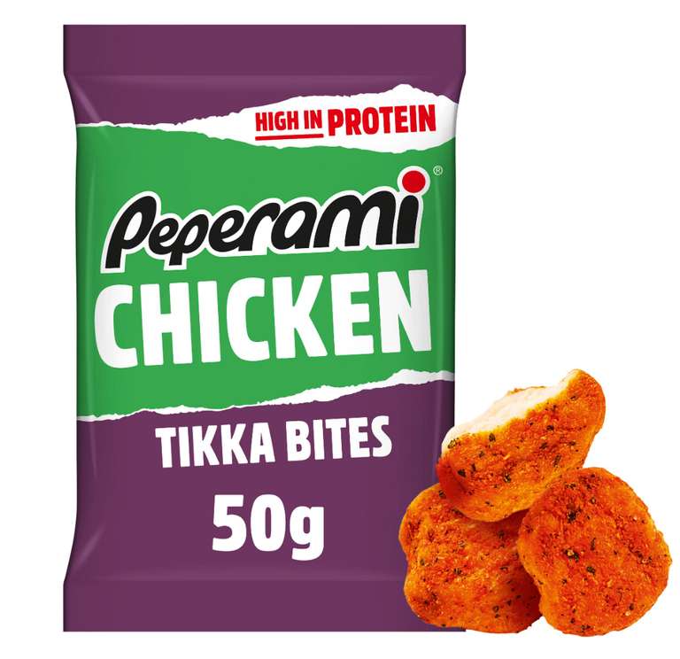 Peperami Pep'd Up Chicken Bites 50g - with nectar card - £1 cashback CheckoutSmart (Select accounts)