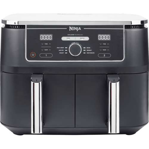 Ninja AF400UK Foodi Max Dual Zone Fryer Air Fryer 2470 Watt Black w/code - Sold by ao (UK Mainland)