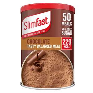 Chocolate SlimFast Meal Shake - 50 Servings - 1.875 kg £15.41 / £13.87 after subscribe & save @ Amazon
