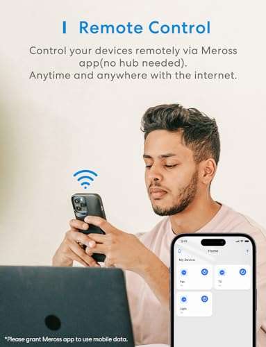 4 Pack Meross Smart Plug with Energy Monitoring
