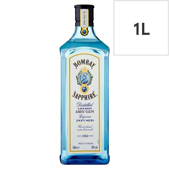 Bombay Sapphire Gin 1L 40% vol - clubcard price