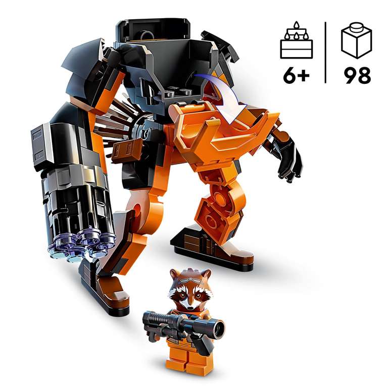 LEGO Marvel Rocket Mech Armour Set, Guardians of the Galaxy Racoon 76243