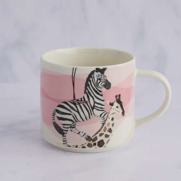 Set of 4 Safari Oversized Stackable Mugs Now £7.50 with Free Click and Collect @ Dunelm